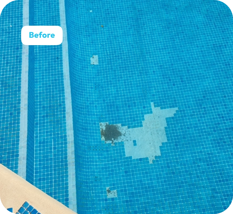 Before Tile Repair Rust - 1